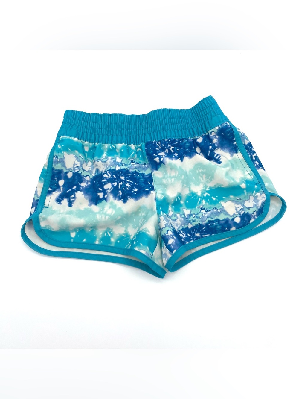 O'rageous Athletic Shorts kids Size S Blue White Tie-Dye Elastic Waist